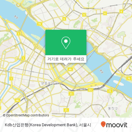 Kdb산업은행(Korea Development Bank) 지도