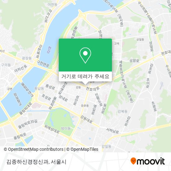 김종하신경정신과 지도