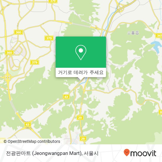 전광판마트 (Jeongwangpan Mart) 지도