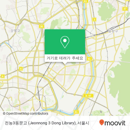 전농3동문고 (Jeonnong 3 Dong Library) 지도