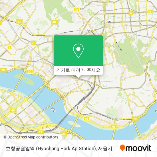 효창공원앞역 (Hyochang Park Ap Station) 지도