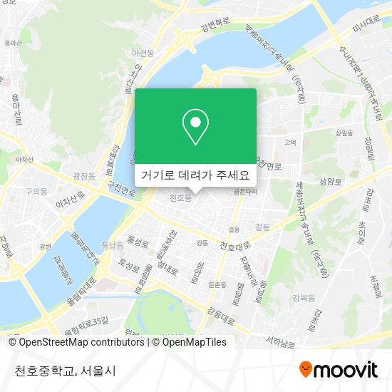 천호중학교 지도