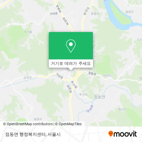 점동면 행정복지센터 지도