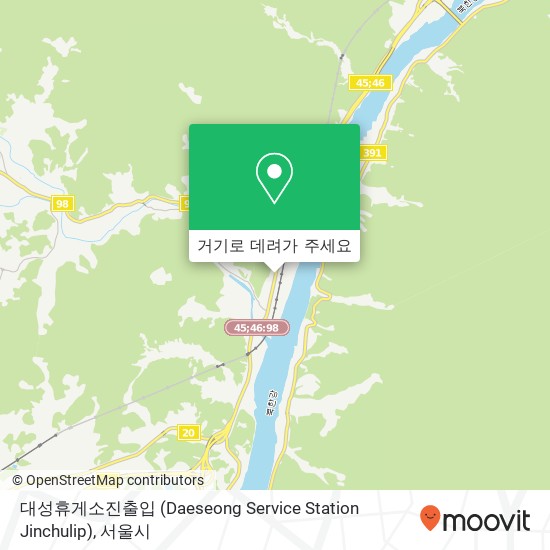 대성휴게소진출입 (Daeseong Service Station Jinchulip) 지도
