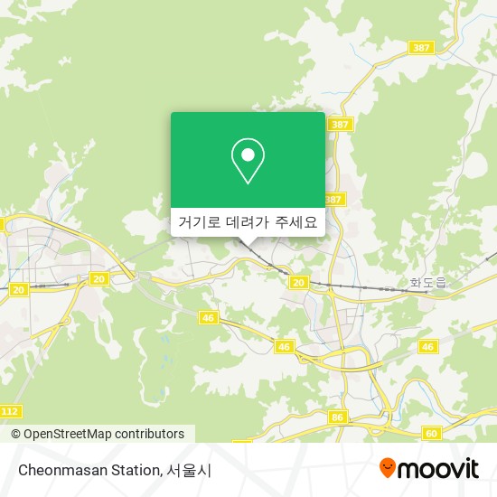 Cheonmasan Station 지도