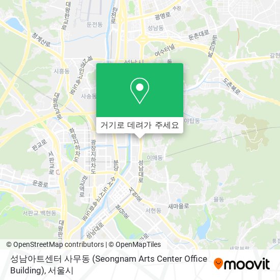 성남아트센터 사무동 (Seongnam Arts Center Office Building) 지도
