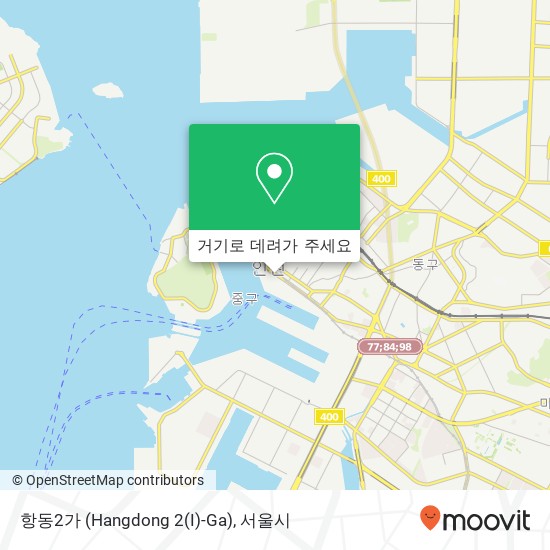 항동2가 (Hangdong 2(I)-Ga) 지도