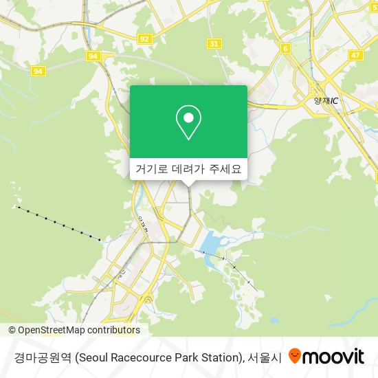 경마공원역 (Seoul Racecource Park Station) 지도