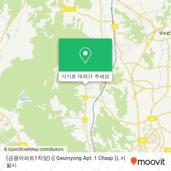 (금용아파트1차앞) (( Geumyong Apt. 1 Chaap )) 지도