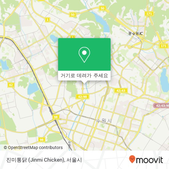 진미통닭 (Jinmi Chicken) 지도