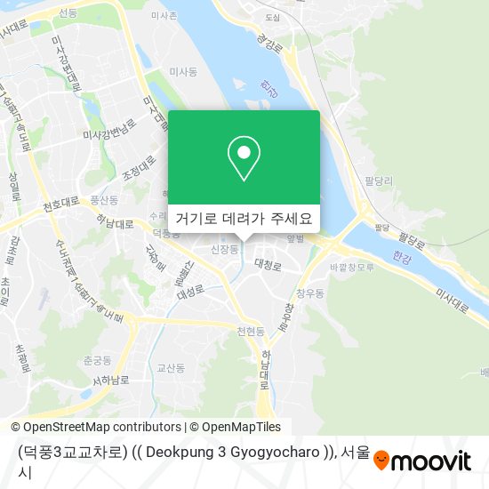 (덕풍3교교차로) (( Deokpung 3 Gyogyocharo )) 지도