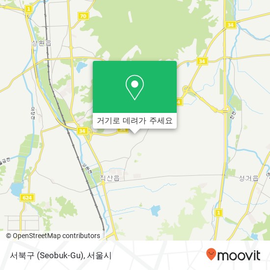 서북구 (Seobuk-Gu) 지도