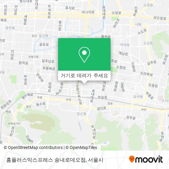 홈플러스익스프레스 송내로데오점 지도