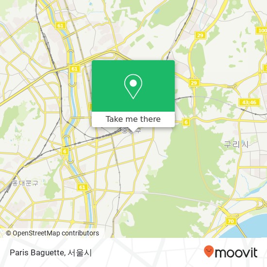 Paris Baguette 지도