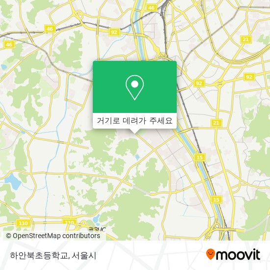 하안북초등학교 지도