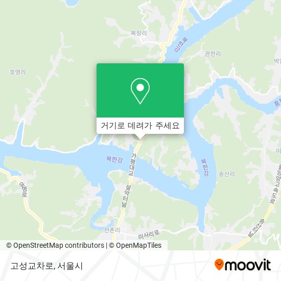 고성교차로 지도