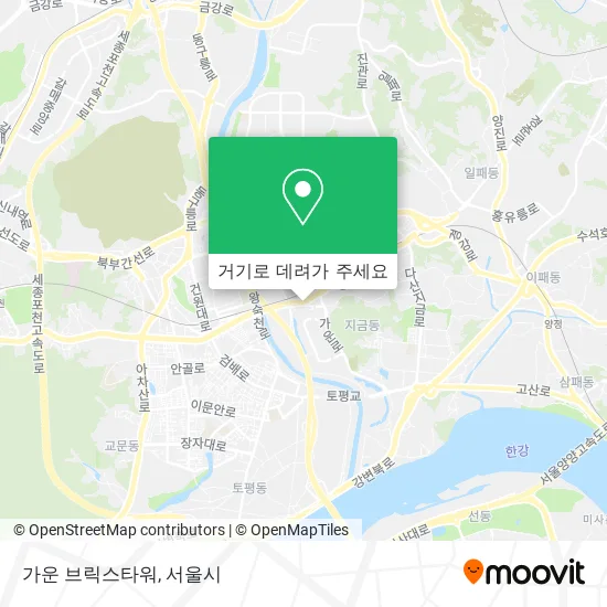 가운 브릭스타워 지도