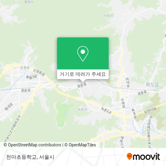 천마초등학교 지도