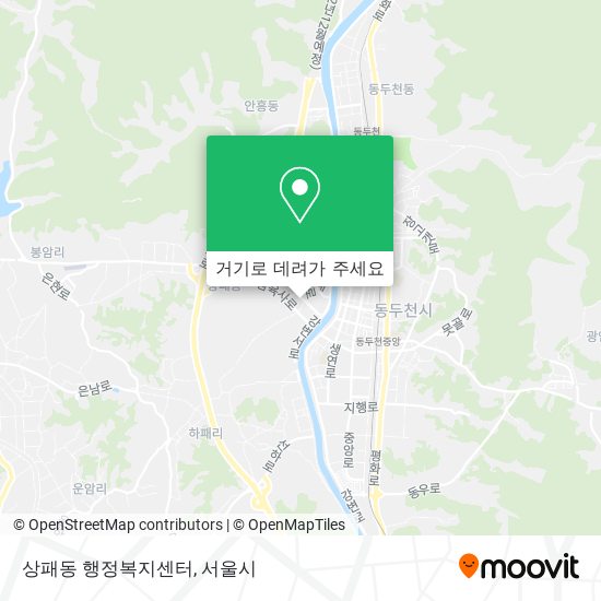 상패동 행정복지센터 지도