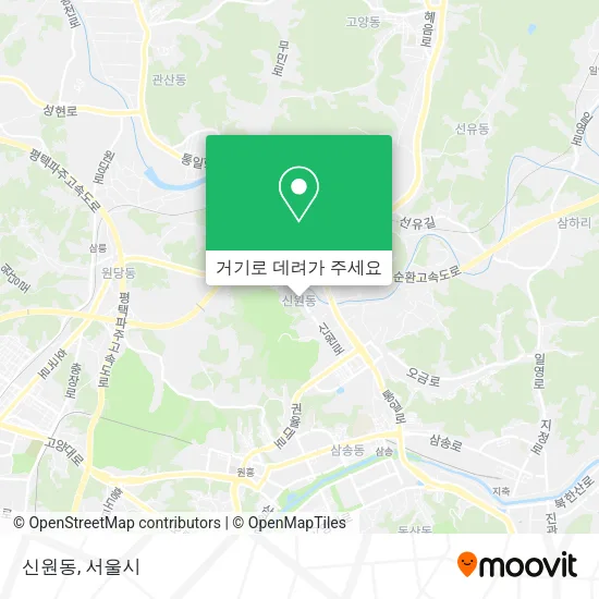 신원동 지도