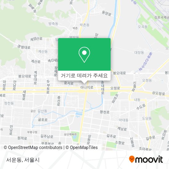 서운동 지도