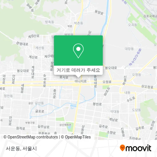 서운동 지도