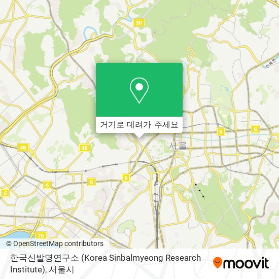 한국신발명연구소 (Korea Sinbalmyeong Research Institute) 지도