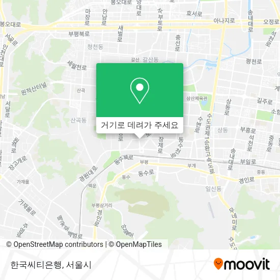 한국씨티은행 지도