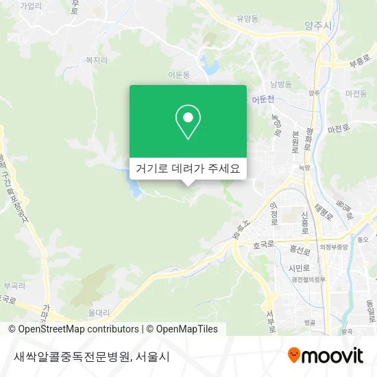 새싹알콜중독전문병원 지도