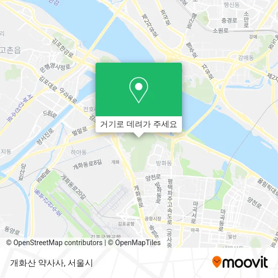 개화산 약사사 지도