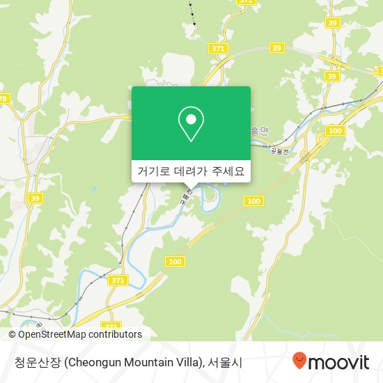 청운산장 (Cheongun Mountain Villa) 지도