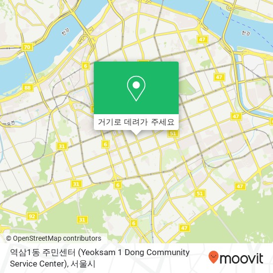 역삼1동 주민센터 (Yeoksam 1 Dong Community Service Center) 지도