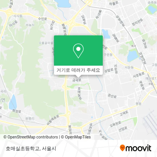 호매실초등학교 지도