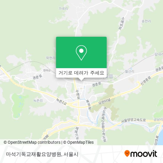 마석기독교재활요양병원 지도