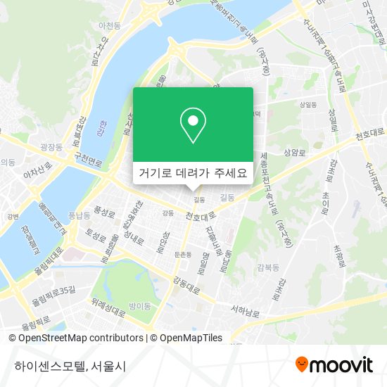 하이센스모텔 지도