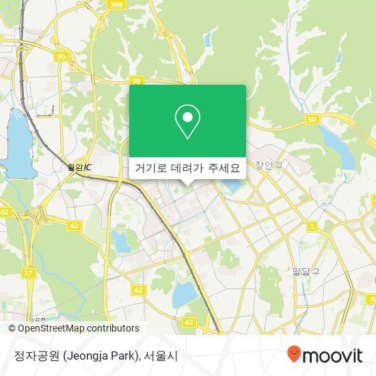 정자공원 (Jeongja Park) 지도