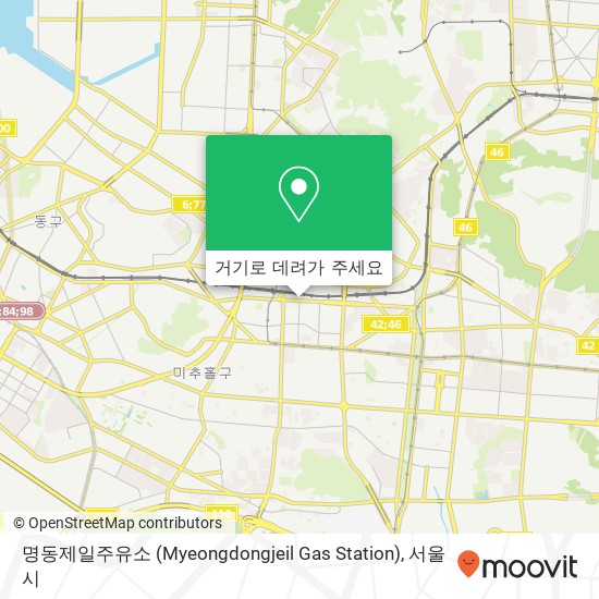 명동제일주유소 (Myeongdongjeil Gas Station) 지도
