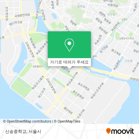 신송중학교 지도