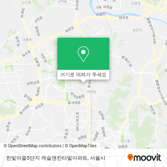 한빛마을5단지 캐슬앤칸타빌아파트 지도