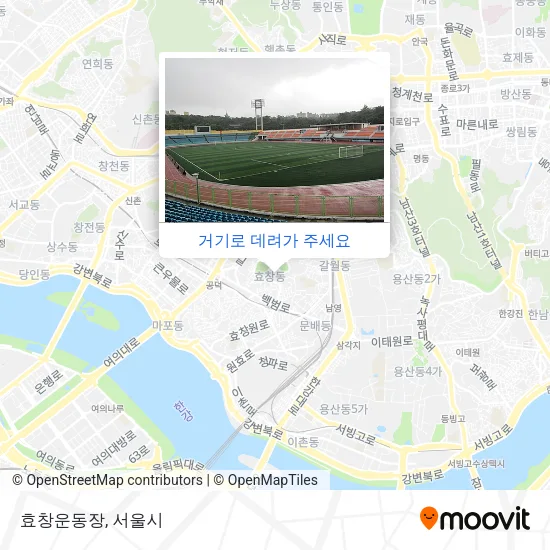 효창운동장 지도