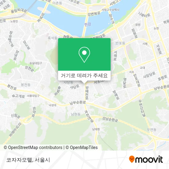코자자모텔 지도
