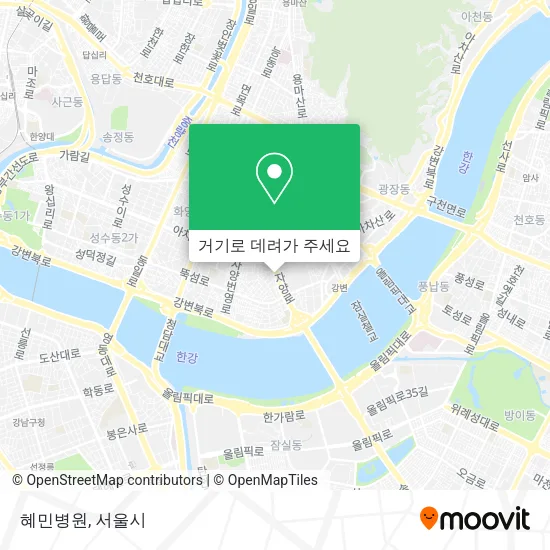 혜민병원 지도