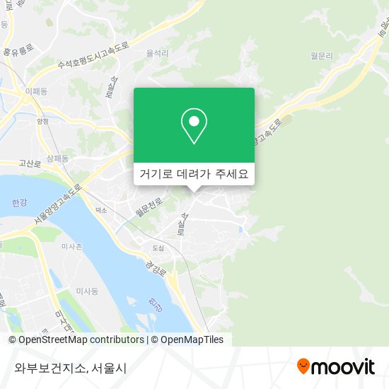 와부보건지소 지도