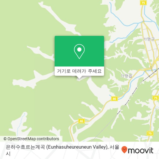 은하수흐르는계곡 (Eunhasuheureuneun Valley) 지도