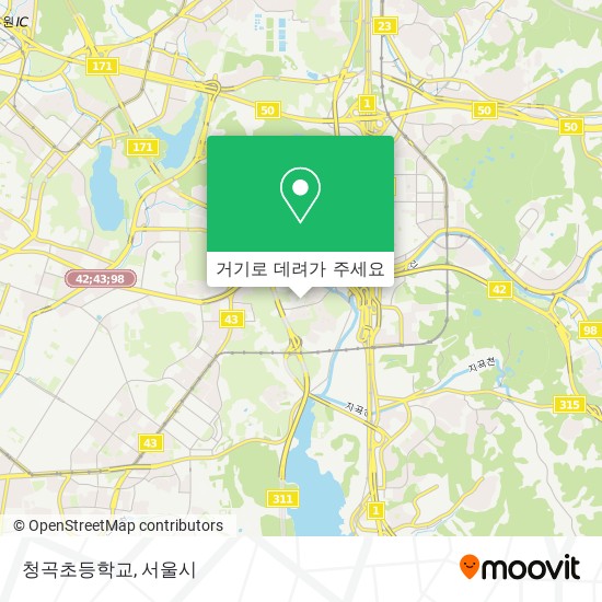 청곡초등학교 지도