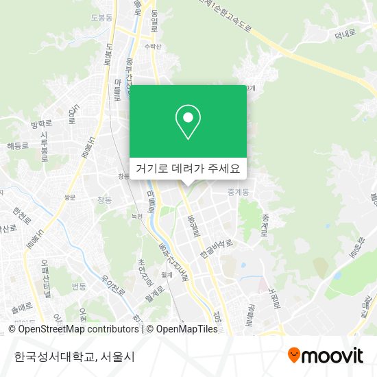 한국성서대학교 지도