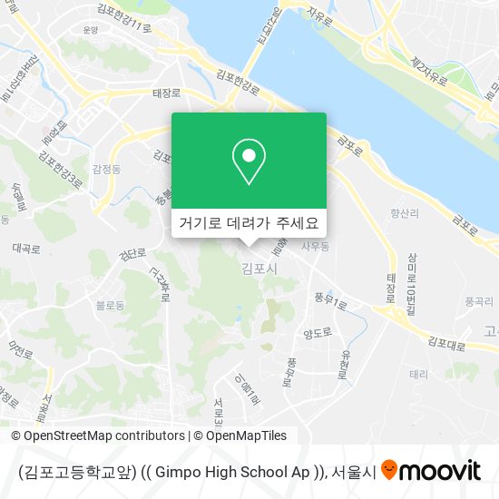 (김포고등학교앞) (( Gimpo High School Ap )) 지도