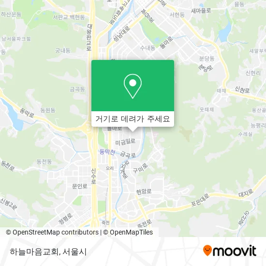 하늘마음교회 지도