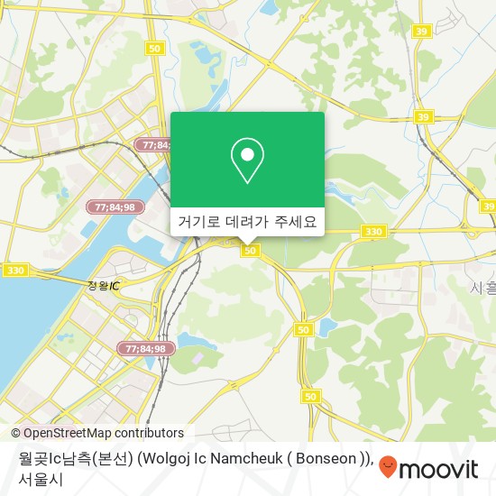 월곶Ic남측(본선) (Wolgoj Ic Namcheuk ( Bonseon )) 지도