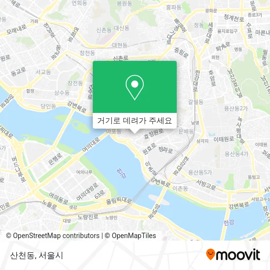 산천동 지도